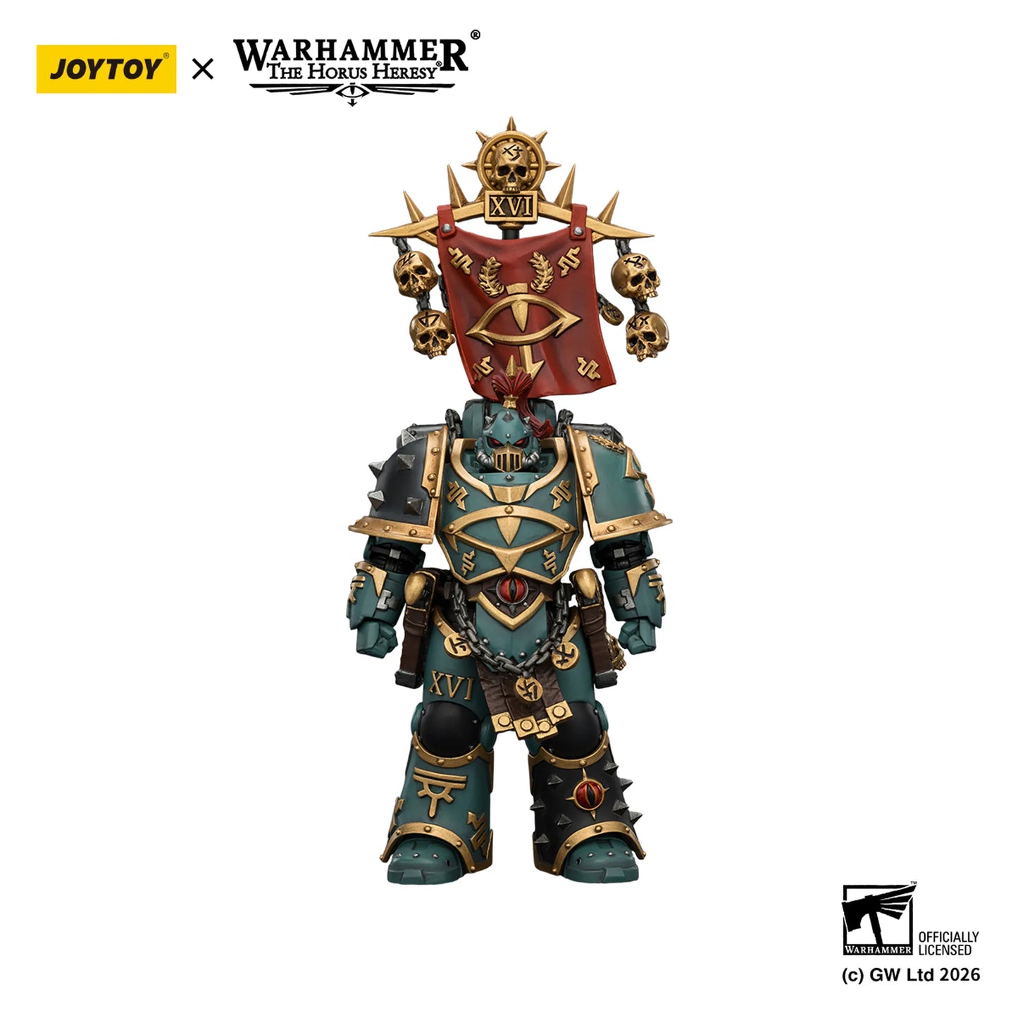 Warhammer figurine with Joytoy branding on a white background