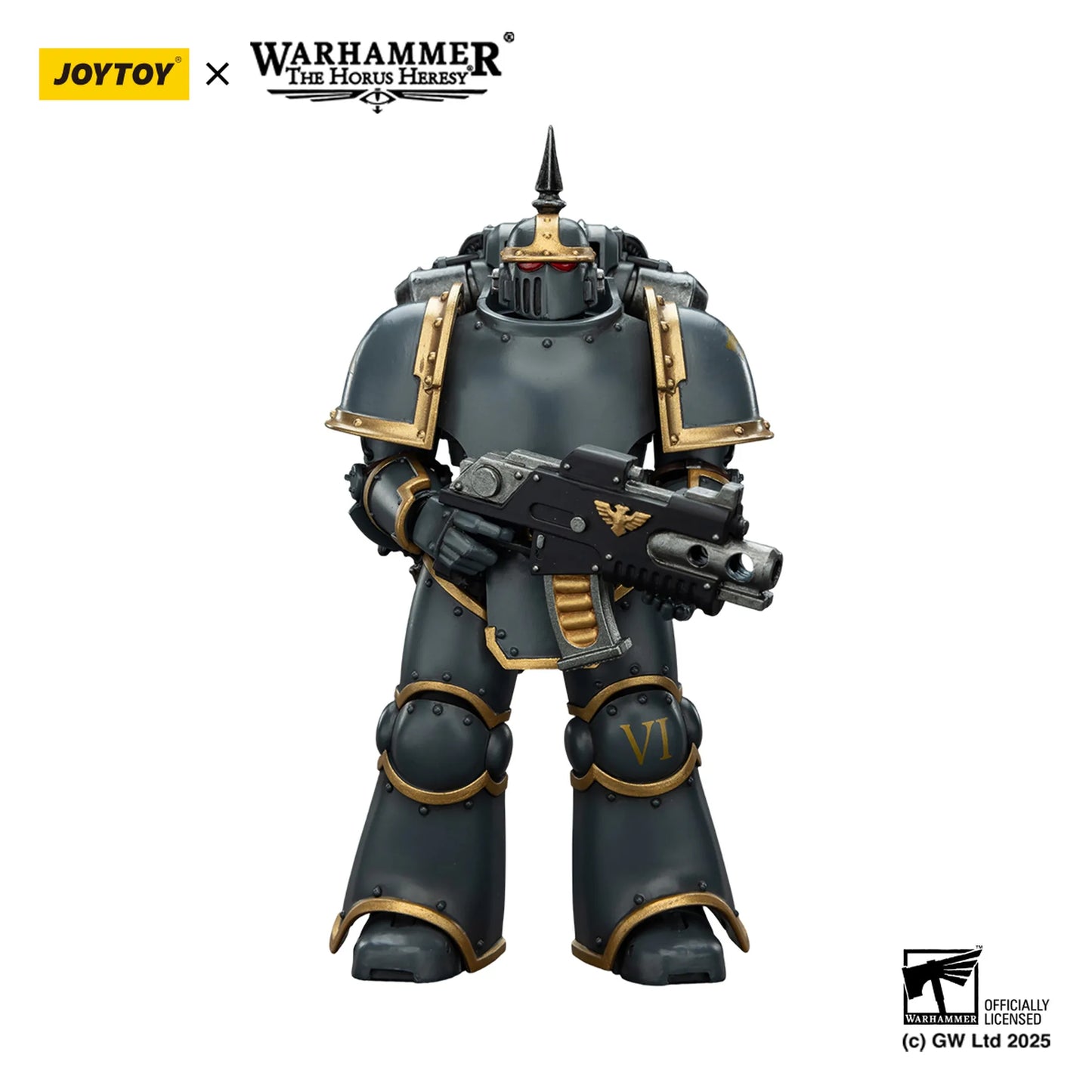 Warhammer figurine with Joytoy branding on a white background