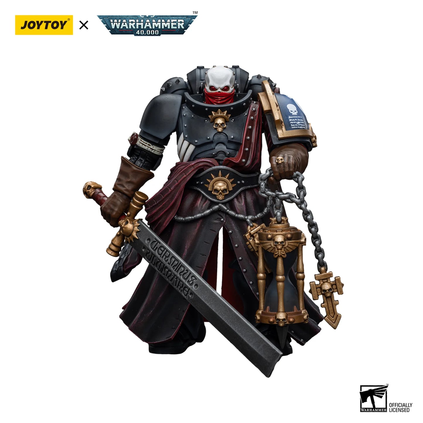 Warhammer 40,000 figurine with JoyToy branding on a white background