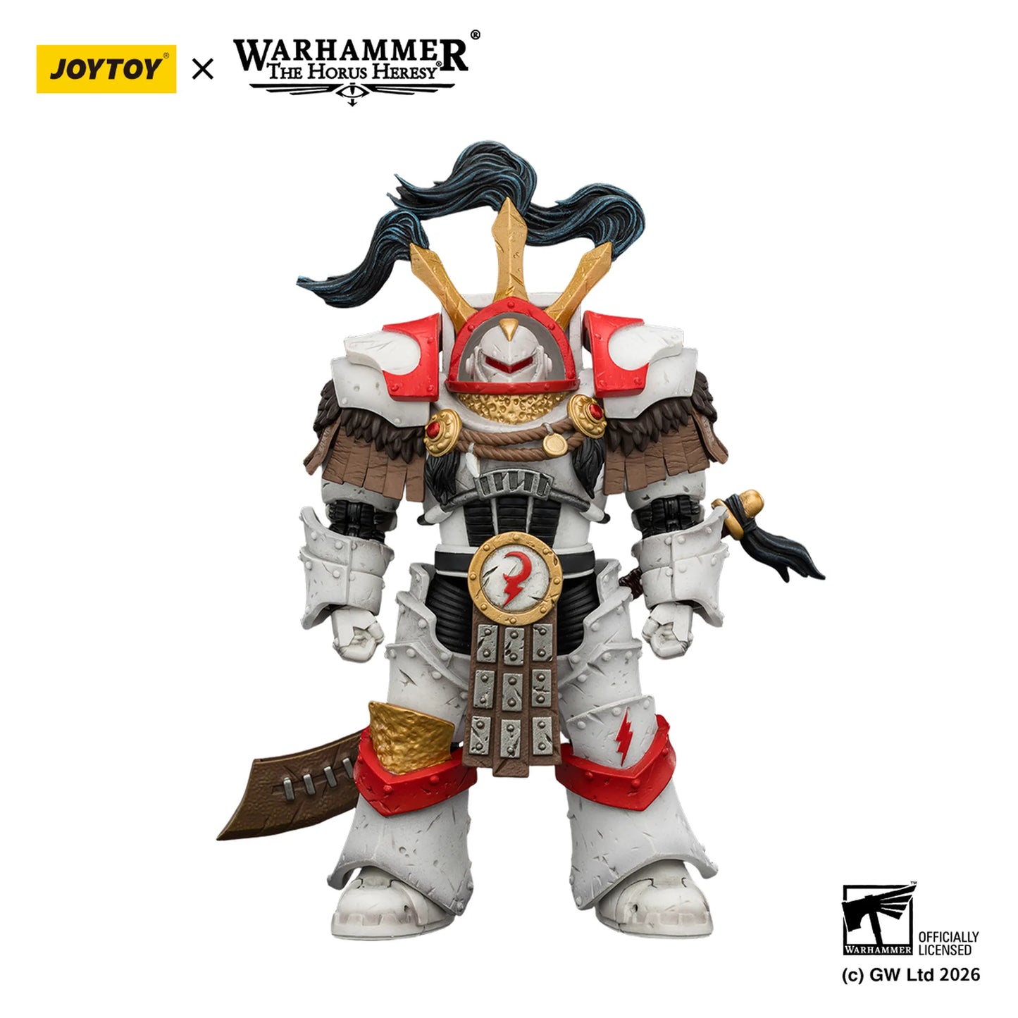 Warhammer figurine with Joytoy branding on a white background