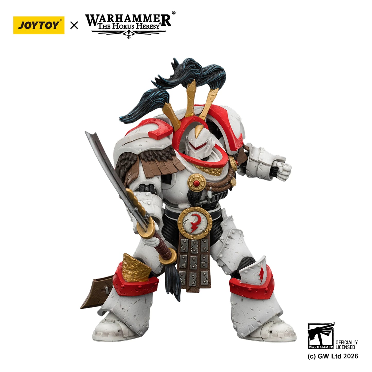 Warhammer figurine with Joytoy branding on a white background