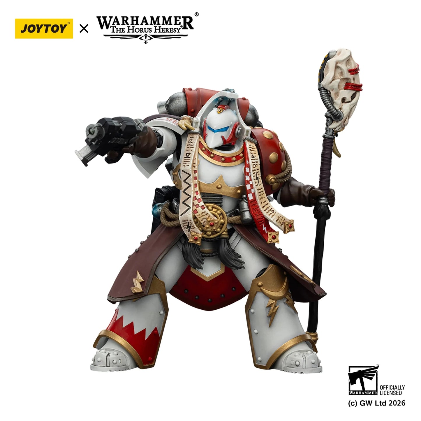 Warhammer figurine with Joytoy branding on a white background