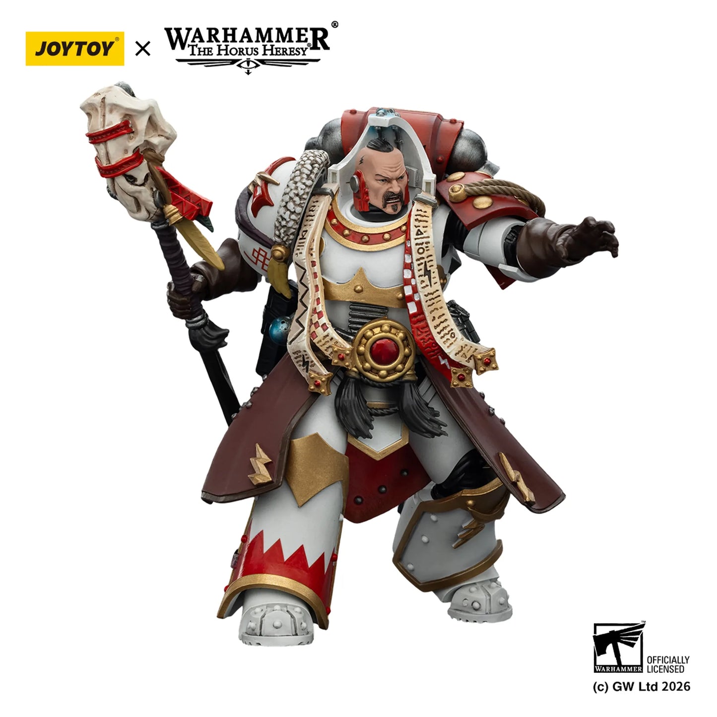 Warhammer figurine with Joytoy branding on a white background