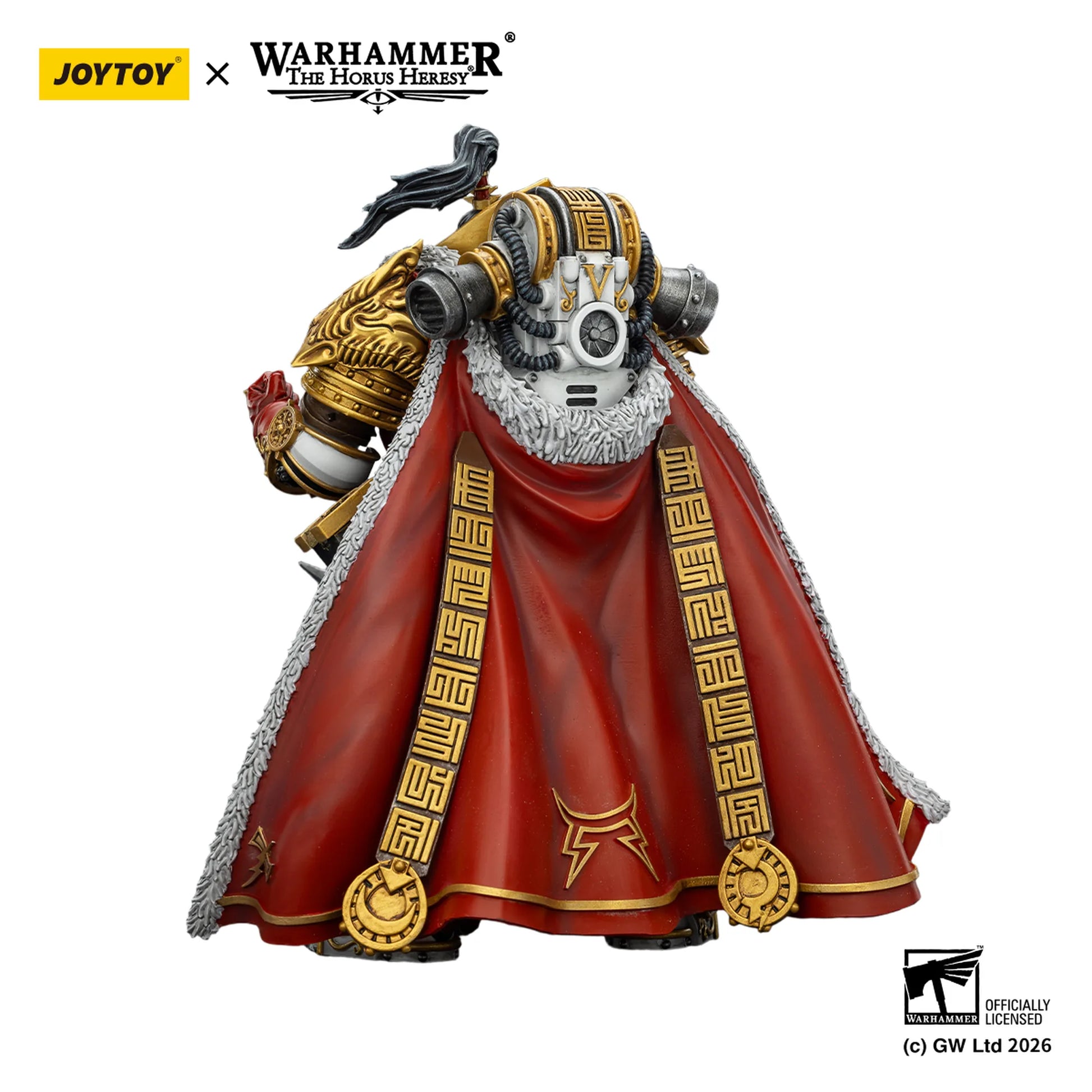 Figurine from Warhammer The Horus Heresy with Joytoy branding on a white background