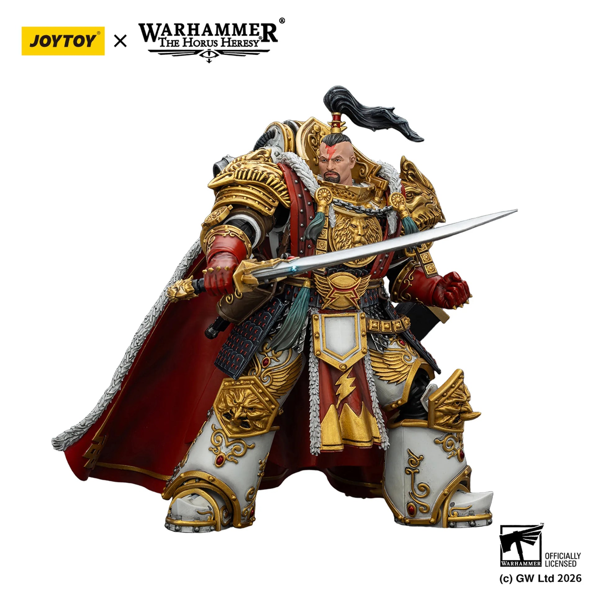 Warhammer figurine with Joytoy branding on a white background